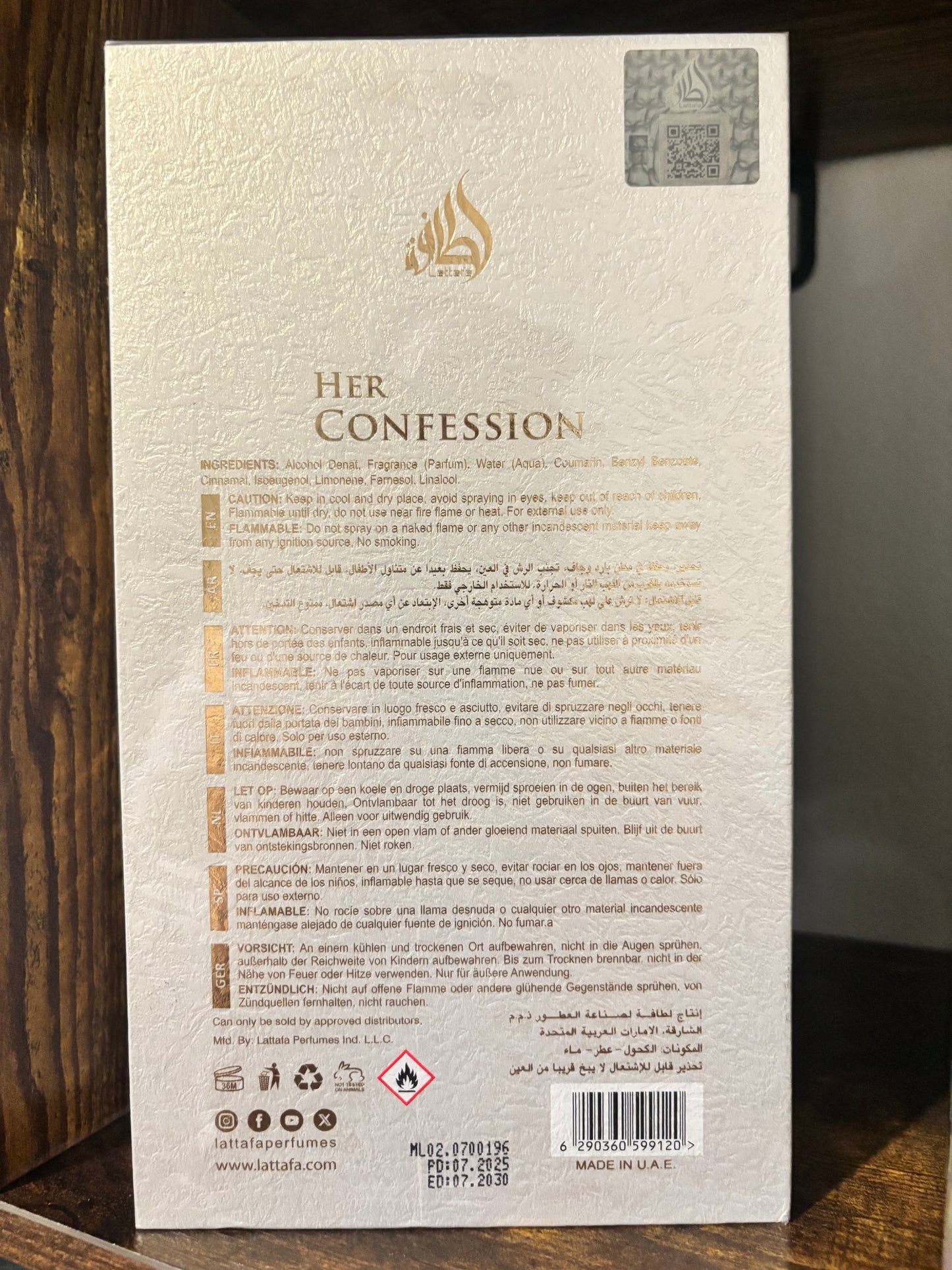 Lattafa Her Confession Eau de Parfum (100 ml)
