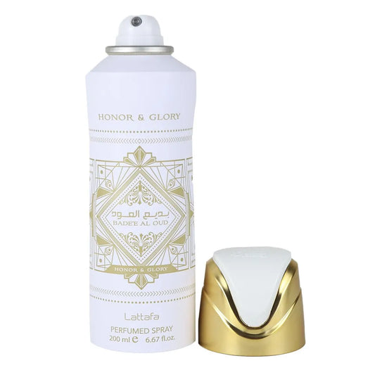Bade’e Al Oud Honor & Glory Body Spray de Lattafa (200 ml)