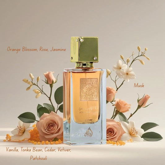 Ana Abiyedh Poudrée – Lattafa Mones perfumes  arabes
