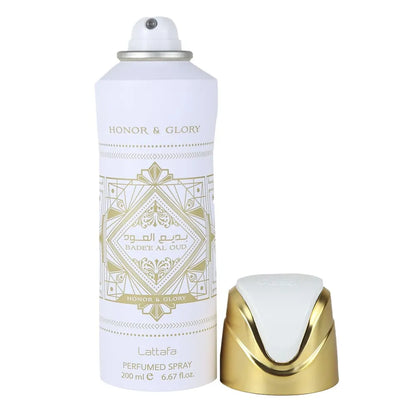 Bade’e Al Oud Honor & Glory Body Spray de Lattafa (200 ml)
